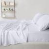 imageUtopia Bedding Twin Sheets Set  Brushed Microfiber  Soft Bed Sheets for Twin Size Bed Set  Includes 1 Fitted 1 Flat ampamp 1 Pillow Case  Deep Pocket White01  White