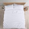 imageUtopia Bedding Twin Sheets Set  Brushed Microfiber  Soft Bed Sheets for Twin Size Bed Set  Includes 1 Fitted 1 Flat ampamp 1 Pillow Case  Deep Pocket White01  White