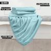 imageUtopia Bedding Twin Sheets Set  Brushed Microfiber  Soft Bed Sheets for Twin Size Bed Set  Includes 1 Fitted 1 Flat ampamp 1 Pillow Case  Deep Pocket White11  Spa Blue