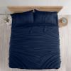 imageUtopia Bedding Twin Sheets Set  Brushed Microfiber  Soft Bed Sheets for Twin Size Bed Set  Includes 1 Fitted 1 Flat ampamp 1 Pillow Case  Deep Pocket White04  Navy