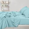 imageUtopia Bedding Twin Sheets Set  Brushed Microfiber  Soft Bed Sheets for Twin Size Bed Set  Includes 1 Fitted 1 Flat ampamp 1 Pillow Case  Deep Pocket White11  Spa Blue