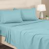 imageUtopia Bedding Twin Sheets Set  Brushed Microfiber  Soft Bed Sheets for Twin Size Bed Set  Includes 1 Fitted 1 Flat ampamp 1 Pillow Case  Deep Pocket White11  Spa Blue