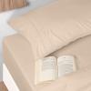 imageUtopia Bedding Twin Sheets Set  Brushed Microfiber  Soft Bed Sheets for Twin Size Bed Set  Includes 1 Fitted 1 Flat ampamp 1 Pillow Case  Deep Pocket White05  Beige