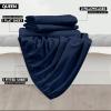 imageUtopia Bedding Twin Sheets Set  Brushed Microfiber  Soft Bed Sheets for Twin Size Bed Set  Includes 1 Fitted 1 Flat ampamp 1 Pillow Case  Deep Pocket White04  Navy