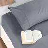 imageUtopia Bedding Twin Sheets Set  Brushed Microfiber  Soft Bed Sheets for Twin Size Bed Set  Includes 1 Fitted 1 Flat ampamp 1 Pillow Case  Deep Pocket White02  Grey