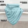 imageUtopia Bedding Twin Sheets Set  Brushed Microfiber  Soft Bed Sheets for Twin Size Bed Set  Includes 1 Fitted 1 Flat ampamp 1 Pillow Case  Deep Pocket White11  Spa Blue