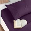 imageUtopia Bedding Twin Sheets Set  Brushed Microfiber  Soft Bed Sheets for Twin Size Bed Set  Includes 1 Fitted 1 Flat ampamp 1 Pillow Case  Deep Pocket White13  Purple