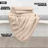 imageUtopia Bedding Twin Sheets Set  Brushed Microfiber  Soft Bed Sheets for Twin Size Bed Set  Includes 1 Fitted 1 Flat ampamp 1 Pillow Case  Deep Pocket White05  Beige