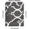 imageUtopia Bedding Twin Sheets Set  Brushed Microfiber  Soft Bed Sheets for Twin Size Bed Set  Includes 1 Fitted 1 Flat ampamp 1 Pillow Case  Deep Pocket WhitePrint  Quatrefoil Grey