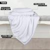 imageUtopia Bedding Twin Sheets Set  Brushed Microfiber  Soft Bed Sheets for Twin Size Bed Set  Includes 1 Fitted 1 Flat ampamp 1 Pillow Case  Deep Pocket White01  White