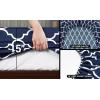 imageUtopia Bedding Twin Sheets Set  Brushed Microfiber  Soft Bed Sheets for Twin Size Bed Set  Includes 1 Fitted 1 Flat ampamp 1 Pillow Case  Deep Pocket WhitePrint  Quatrefoil Navy