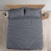 imageUtopia Bedding Twin Sheets Set  Brushed Microfiber  Soft Bed Sheets for Twin Size Bed Set  Includes 1 Fitted 1 Flat ampamp 1 Pillow Case  Deep Pocket White02  Grey
