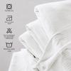 imageUtopia Bedding White 100 Cotton Blanket King Size  90x108 Inch 350GSM Lightweight Soft and Breathable Thermal Blanket for All Seasons Pack of 6