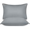 imageUtopia Bedding Bed Pillows for Sleeping White Queen Size Set of 6 Hotel Pillow Cooling Pillows for Side Back or Stomach SleepersGrey