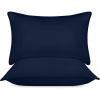 imageUtopia Bedding Bed Pillows for Sleeping White Queen Size Set of 6 Hotel Pillow Cooling Pillows for Side Back or Stomach SleepersNavy