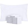 imageUtopia Bedding Cotton Blend Pillowcases King Size  12 Pack  T180 Bulk Pillowcase Set Perfect for Home Hospital ampamp Hotel Quality Pillow Covers 20 X 40 King White
