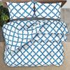 imageUtopia Bedding Printed Comforter Set with 2 Pillow Shams  Luxurious Brushed Microfiber  Down Alternative Comforter  Soft and Comfortable Bulk Pack of 3 KingCal King White Blue
