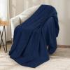 imageUtopia Bedding Sky Blue 100 Cotton Blanket Queen Size  90x90 Inch 350GSM Lightweight Soft and Breathable Thermal Blanket for All SeasonsNavy