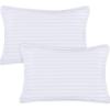 imageUtopia Bedding Toddler Pillow White 24 Pack 12x20 Small Kids Pillow for Sleeping Soft and Breathable Cotton Blend Shell Ideal for Toddler Bed and Travel Intended for Age 2 and upWhite