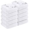 imageUtopia Bedding White 100 Cotton Blanket Twin Size  90x72 Inch 350GSM Lightweight Soft and Breathable Thermal Blanket for All Seasons Pack of 10