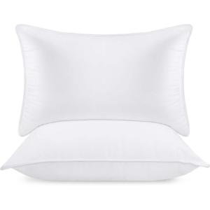 imageUtopia Bedding Bed Pillows for Sleeping White Queen Size Set of 6 Hotel Pillow Cooling Pillows for Side Back or Stomach SleepersWhite