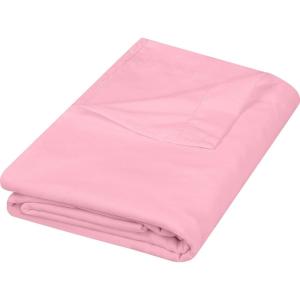 imageUtopia Bedding Flat Sheet  1 Pack Twin Navy Soft Brushed Microfiber Fabric  Shrinkage ampamp Fade Resistant Top Sheet  Easy Care Bed SheetPink