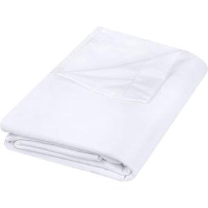 imageUtopia Bedding Flat Sheet  1 Pack Twin Navy Soft Brushed Microfiber Fabric  Shrinkage ampamp Fade Resistant Top Sheet  Easy Care Bed SheetWhite