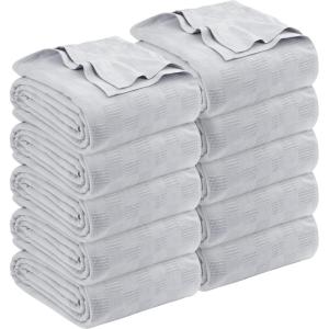 imageUtopia Bedding Silver 100 Cotton Blanket Throw Size  60x50 Inch 350GSM Lightweight Soft and Breathable Thermal Blanket for All Seasons Pack of 10