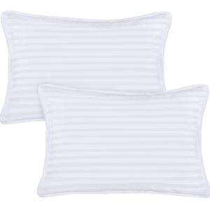 imageUtopia Bedding Toddler Pillow White 24 Pack 12x20 Small Kids Pillow for Sleeping Soft and Breathable Cotton Blend Shell Ideal for Toddler Bed and Travel Intended for Age 2 and upWhite
