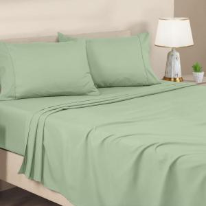 imageUtopia Bedding Twin Sheets Set  Brushed Microfiber  Soft Bed Sheets for Twin Size Bed Set  Includes 1 Fitted 1 Flat ampamp 1 Pillow Case  Deep Pocket White06  Sage