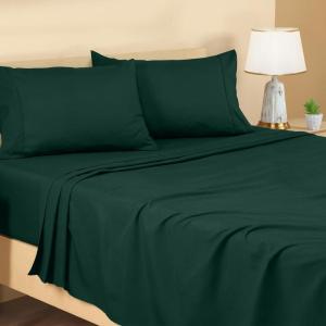 imageUtopia Bedding Twin Sheets Set  Brushed Microfiber  Soft Bed Sheets for Twin Size Bed Set  Includes 1 Fitted 1 Flat ampamp 1 Pillow Case  Deep Pocket White10  Emerald