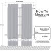 imageUtopia Bedding 2 Panels White Rod Pocket Blackout Curtains Thermal Insulated for Bedroom and Living Room Room Darkening Curtains Blackout Draperies W52 x L84 Inches