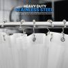 imageUtopia Bedding Double Shower Curtain Hooks Double Sided Shower Curtain Rings Shower Curtain Hooks Rust Proof NickelNickel