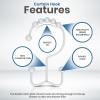 imageUtopia Bedding Double Shower Curtain Hooks Double Sided Shower Curtain Rings Shower Curtain Hooks Rust Proof NickelWhite