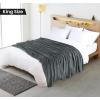 imageUtopia Bedding Fleece Blanket King Size Grey 250GSM 90x102 Inches Luxury Soft Bed Blanket Bulk Pack of 9