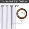 imageUtopia Bedding Grommet Blackout Curtains for Bedroom 2 Panels Solid Thermal Insulated Room Darkening and Noise Reduction Window Drapes White 52W x 63L Inches