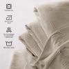 imageUtopia Bedding Khaki 100 Cotton Blanket Queen Size  90x90 Inch 350GSM Lightweight Soft and Breathable Thermal Blanket for All Seasons Pack of 8