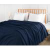 imageUtopia Bedding Navy 100 Cotton Blanket King Size  90x108 Inch 350GSM Lightweight Soft and Breathable Thermal Blanket for All Seasons Pack of 6