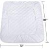 imageUtopia Bedding Quilted Fitted Mattress Pad  Elastic Fitted Mattress Protector  Mattress Cover Stretches up to 16 Inches Deep  Machine Washable Mattress Topper White RV King Pack of 9
