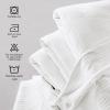 imageUtopia Bedding White Cotton Blanket Queen 90x90 Inch 350GSM Soft Thermal Blanket Pack of 8