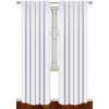imageUtopia Bedding 2 Panels White Rod Pocket Blackout Curtains Thermal Insulated for Bedroom and Living Room Room Darkening Curtains Blackout Draperies W52 x L84 Inches