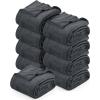 imageUtopia Bedding Fleece Blanket King Size Grey 250GSM 90x102 Inches Luxury Soft Bed Blanket Bulk Pack of 9