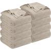 imageUtopia Bedding Khaki 100 Cotton Blanket Queen Size  90x90 Inch 350GSM Lightweight Soft and Breathable Thermal Blanket for All Seasons Pack of 8