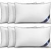 imageUtopia Bedding Throw Pillow Inserts Pack of 6 White 12 x 20 Inches Decorative Indoor Pillows for Sofa Bed Couch Cushion Sham Stuffer