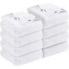 imageUtopia Bedding White Cotton Blanket Queen 90x90 Inch 350GSM Soft Thermal Blanket Pack of 8