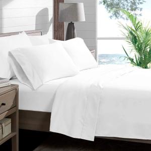 imageUnique Beddings Authentic 1500 Thread Count Heavy Soft Egyptian Cotton Sheet Set DEEP Pocket Queen White Solid Premium Quality Features  Fully Elastic Fitted Sheet Fits 1012quot Pocket