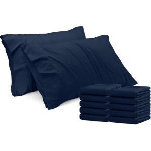 imageUtopia Bedding Standard Pillow Cases  12 Pack  Envelope Closure  Soft Brushed Microfiber Fabric  Shrinkage and Fade Resistant Pillow Covers Standard Size 20 X 26 Inches Standard Navy