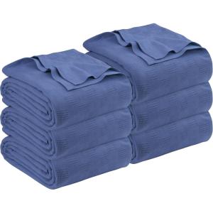 imageUtopia Bedding Wedgewood 100 Cotton Blanket King Size  90x108 Inch 350GSM Lightweight Soft and Breathable Thermal Blanket for All Seasons Pack of 6