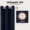 imageUtopia Bedding Blackout Curtains for Bedroom Grommet Window Curtains 84 Inch Length 2 Panels Thermal Insulated Drapes for Living Room Chocolate 52W x 84L InchesNavy