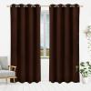 imageUtopia Bedding Blackout Curtains for Bedroom Grommet Window Curtains 84 Inch Length 2 Panels Thermal Insulated Drapes for Living Room Chocolate 52W x 84L InchesChocolate